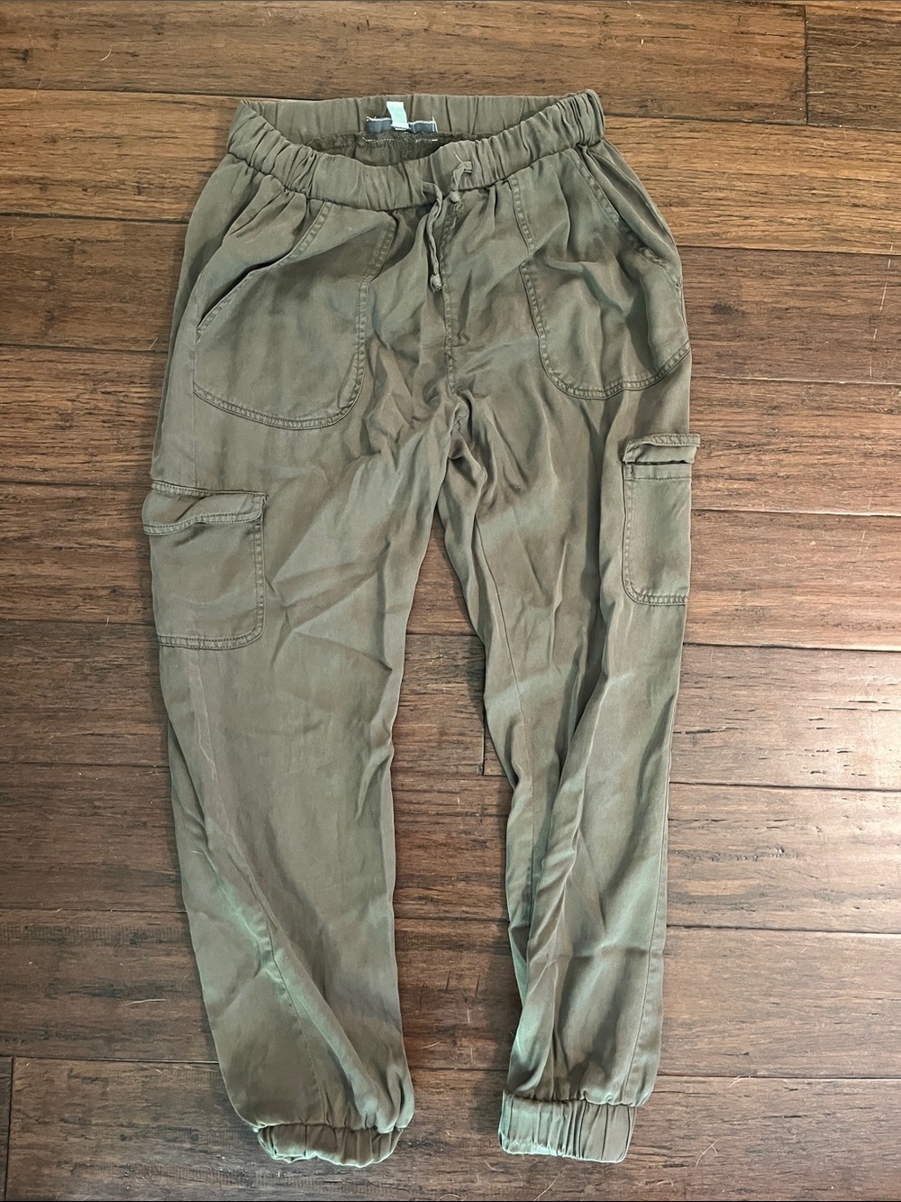 Thread & Supply Olive Utility Cargo Joggers